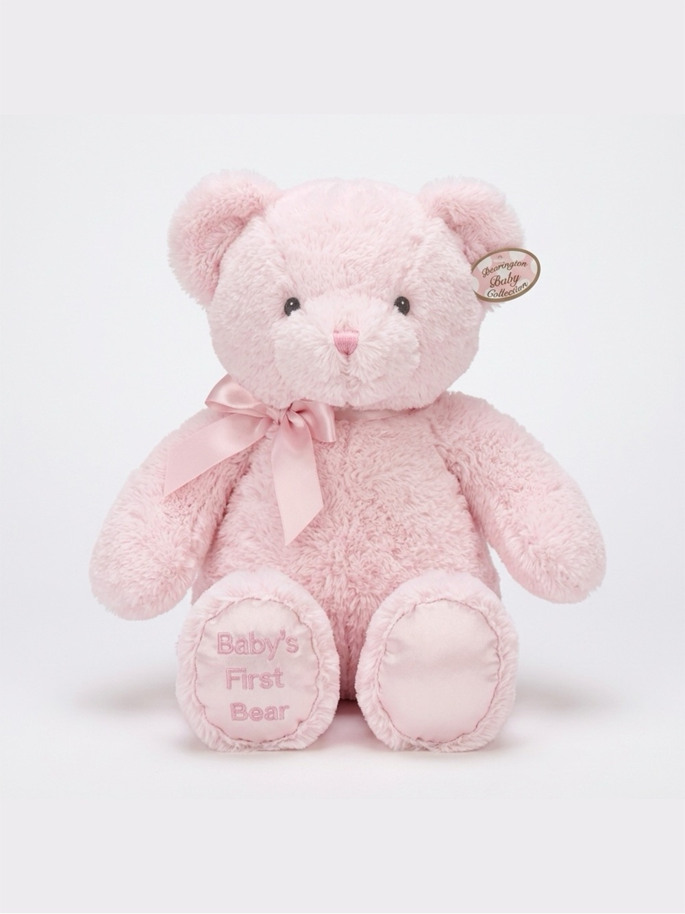 Bearington Pink Teddy Bear Plush 12" | Baby's First Teddy Bear Soft Stuffed Anim